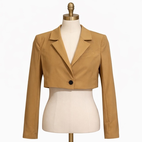 House of Harlow 1960 Jackets & Blazers - House Of Harlow 1960 yellow Tweed Cropped Blazer, Size Small​​